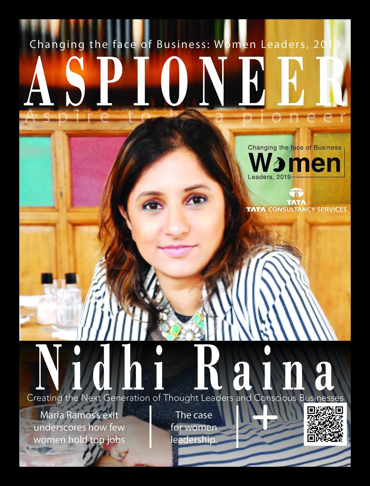 Aspioneer Women Leaders 2019 cover featuring Nidhi Raina
